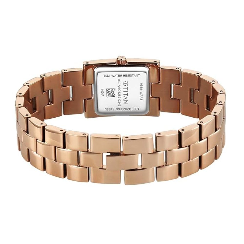 Titan Eminence Rose Gold Women's Watch 95381WM01
