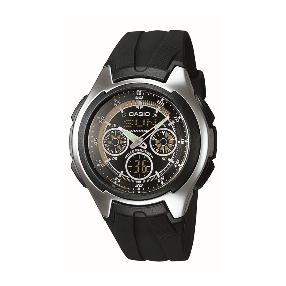 Casio Black Resin Strap Men's Watch AQ-160W-1BV, AQ-163W-1B1V | 10137491
