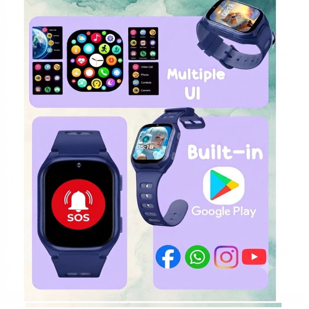 Spiky Chimera Android Blue Smartwatch for Boys and Girls