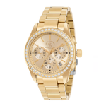 SANTA BARBARA POLO & RACQUET CLUB Embellished Gold Dial Women's Watch SB.1.10555-2