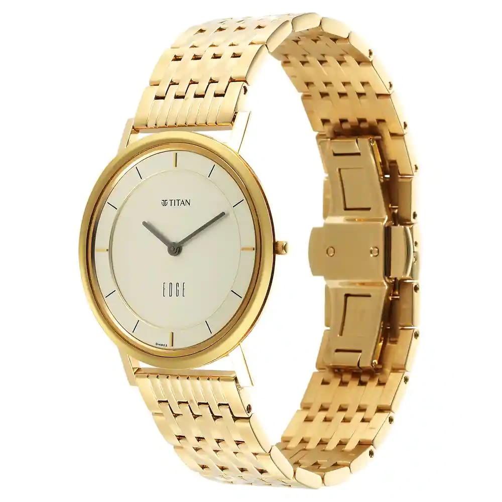 Titan Edge Yellow Men's Watch 1595YM01