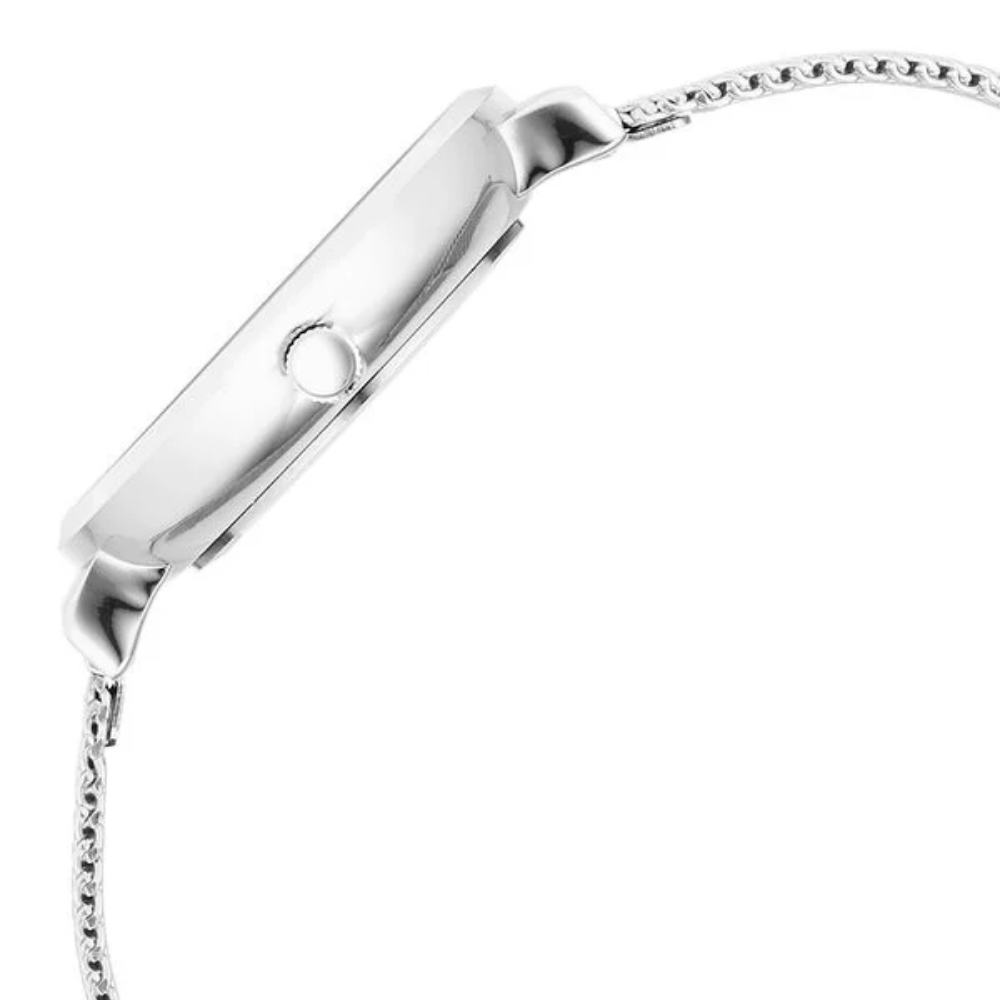 Fastrack Stunners X Quartz Analog Silver Dial Watch For Girls 68045SM01