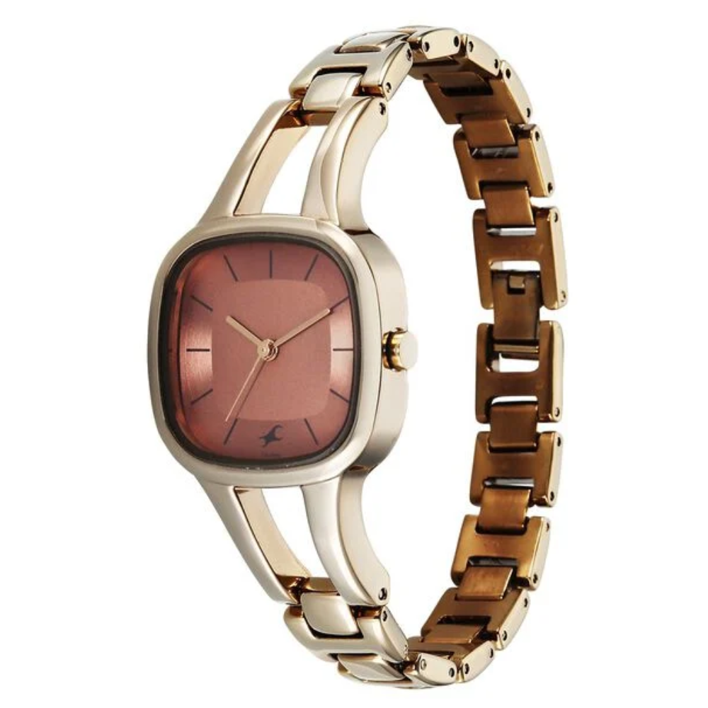 Fastrack Chrome K Pink Dial Women's Watch 6147QM02