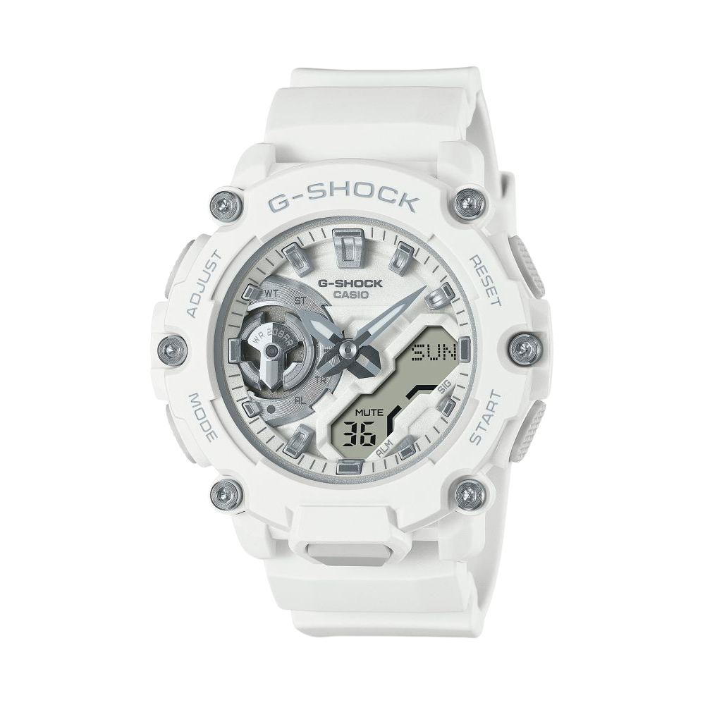 Casio White Resin Strap Women's Watch for GMA-S2200M-7A | 10642667