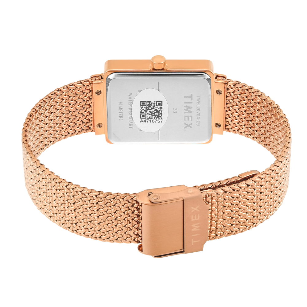 Timex Mother of Pearl Rectangle Dial Women's Watch TWEL20704