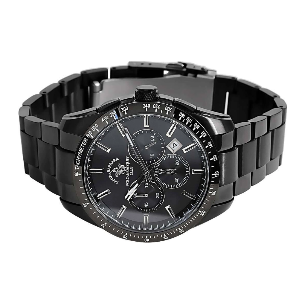 SANTA BARBARA POLO & RACQUET CLUB Analogue Black Dial Men's Watch SB.1.10526-4