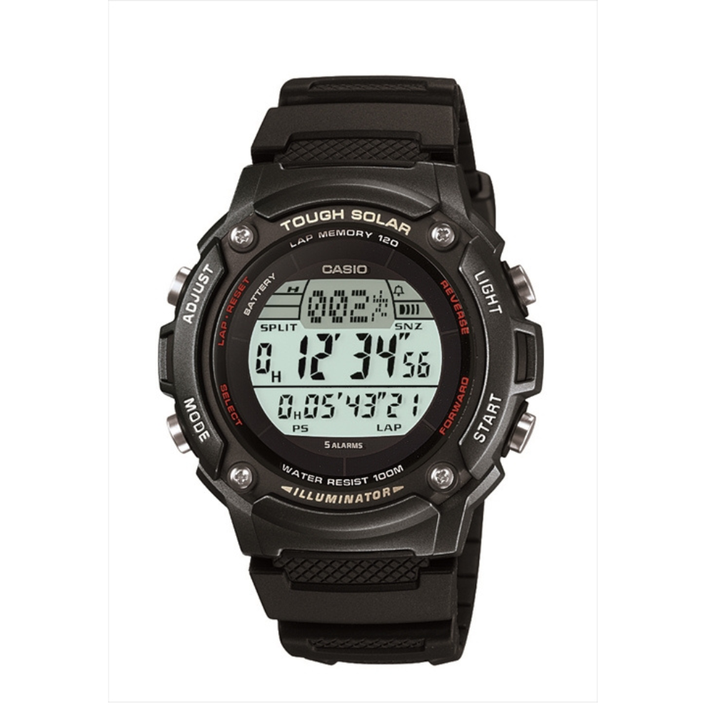 Casio Black Resin Strap Men's Watch W-S200H-1AV, W-S200H-1BV | 10360831