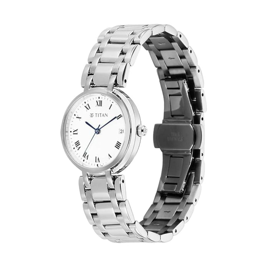 Titan Christina Workwear White Women's Watch 95370SM01