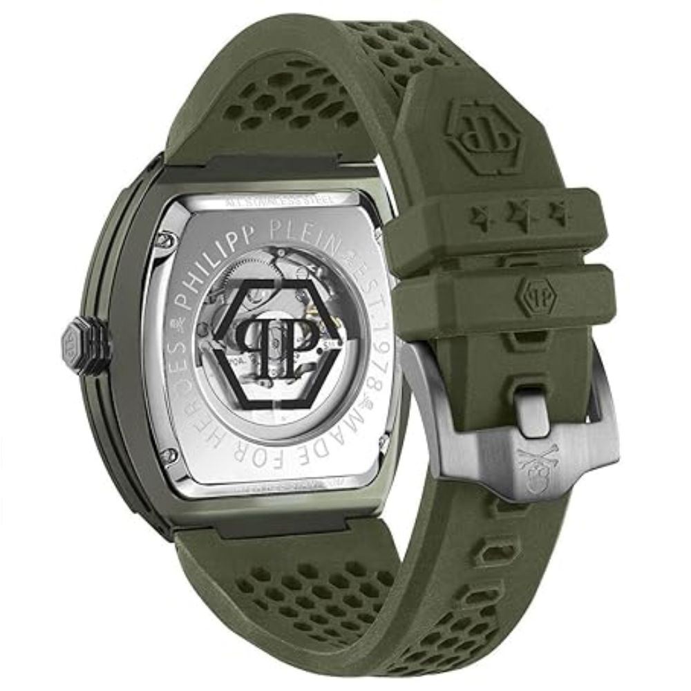 Philipp Plein $keleton Ecoceramic Green Men's Watch PWVBA0223