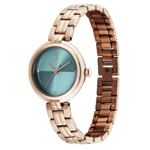Fastrack Stunners Teal Dial Analogue Women's Watch 68063WM02