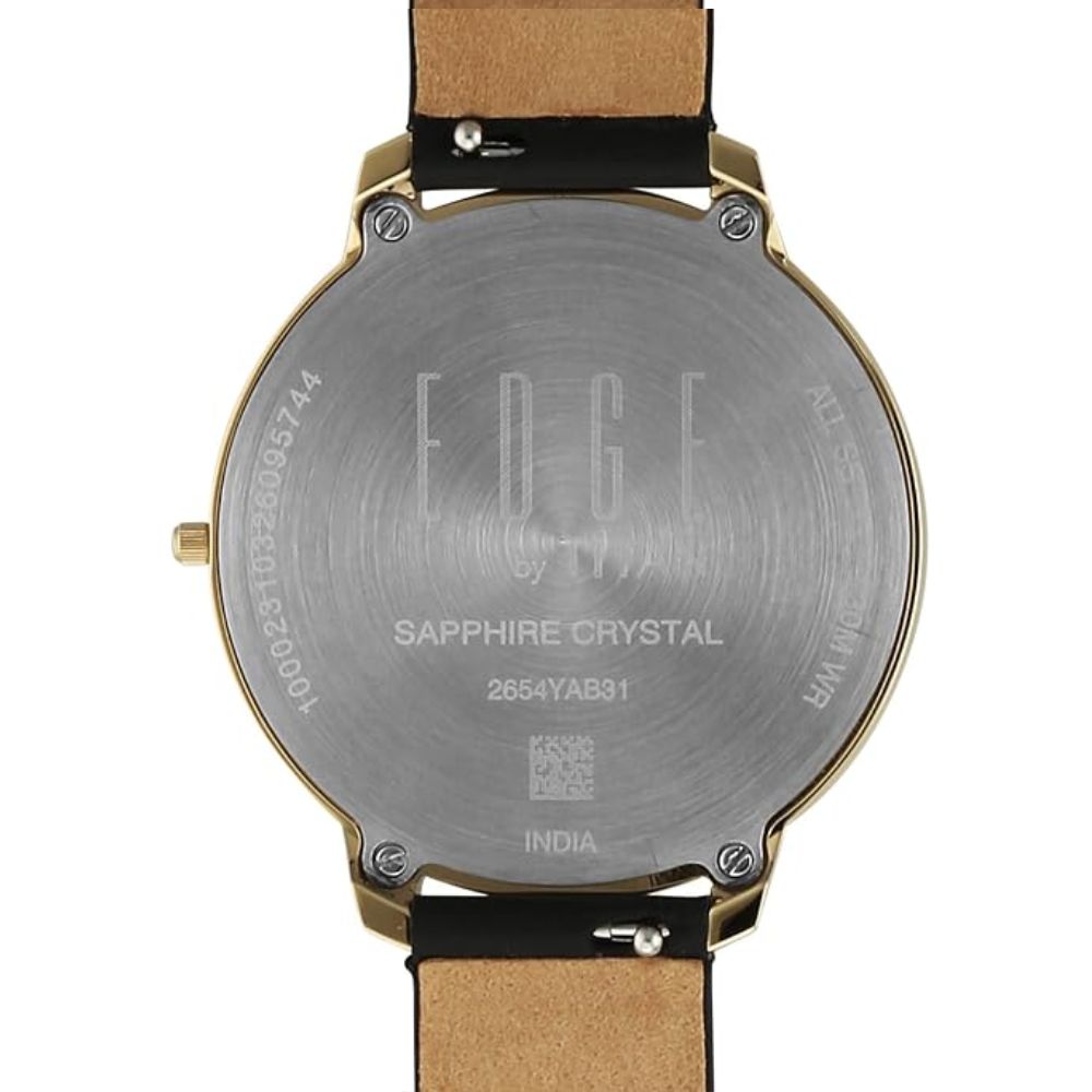 Titan Edge Velora Women's Quartz Analog Satin Leather Strap Watch 2654QL01