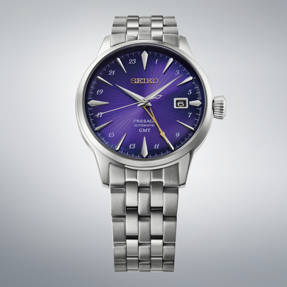 Seiko Presage Cocktail Time Purple Dial Men's Automatic Watch HCB006J1