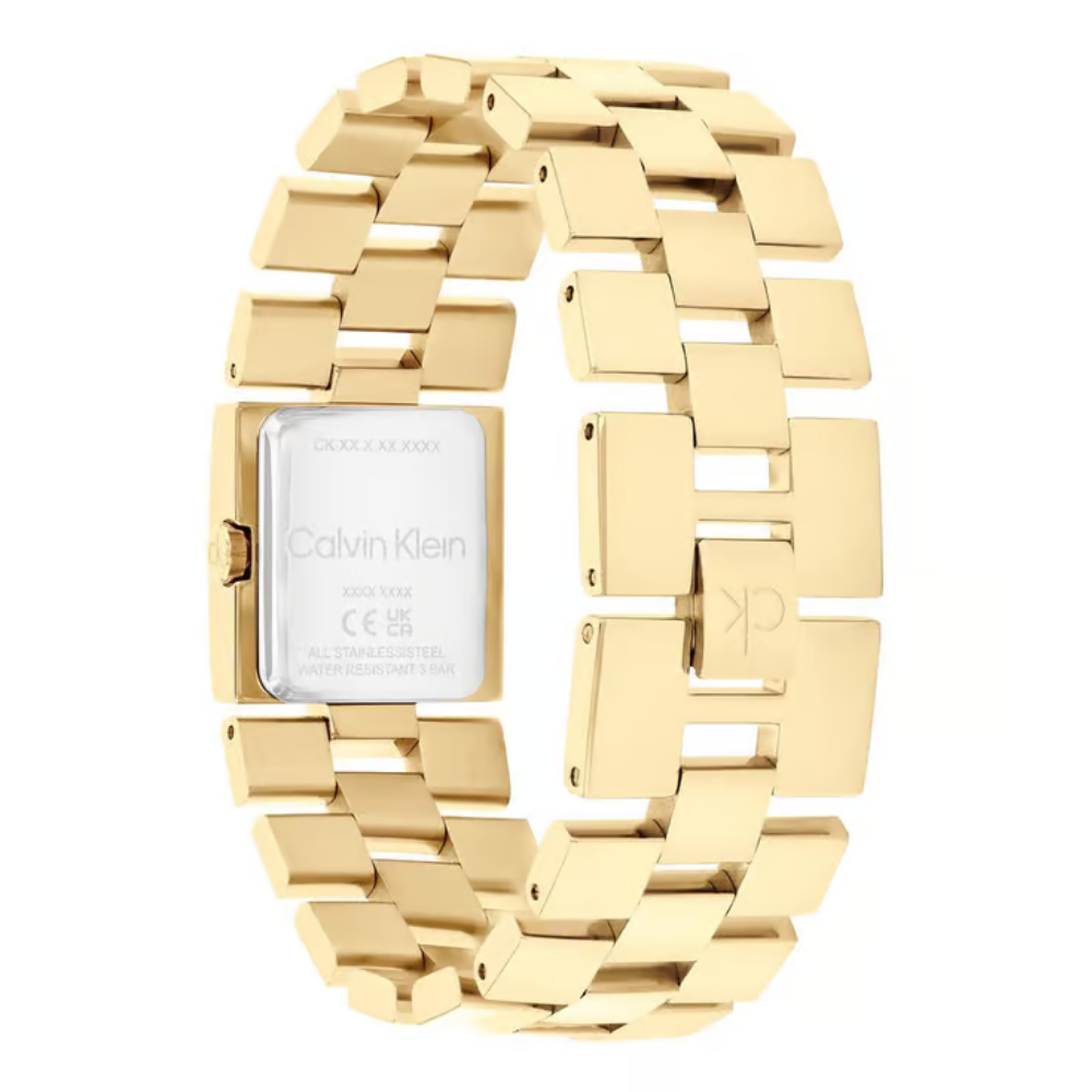 Calvin Klein Meridian Women's Gold Dial Analog Watch 25100089