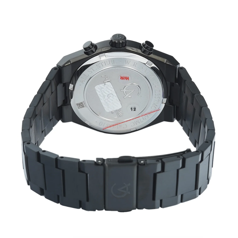 Alexandre Christie Chronograph Black Men's Watch 8697MCBIPBA