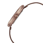 Fastrack Pulse Quartz Analog Brown Dial Stainless Steel Strap Watch for Girls 6093QM01