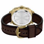 Fossil Machine Brown Dial Men's Chronograph Leather Strap Watch FS6188