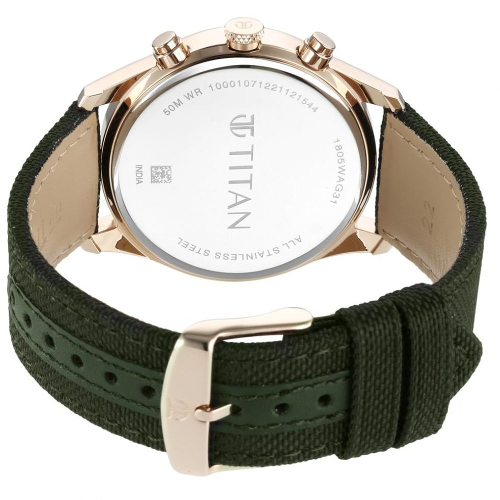 Titan Neo Splash Green Dial Men's Watch NS1805WP01