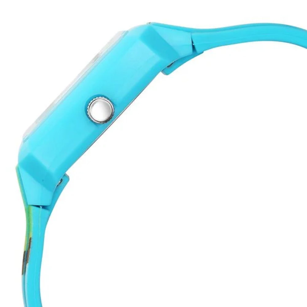 Zoop Blue Dial Multicoloured Strap Girls Kids Watch 26039PP01W