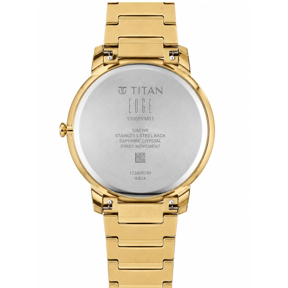 Titan Edge Gold Men's Watch 10065YM01