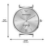 Emporio Armani Gianni Silver Men's Analog Watch AR1819