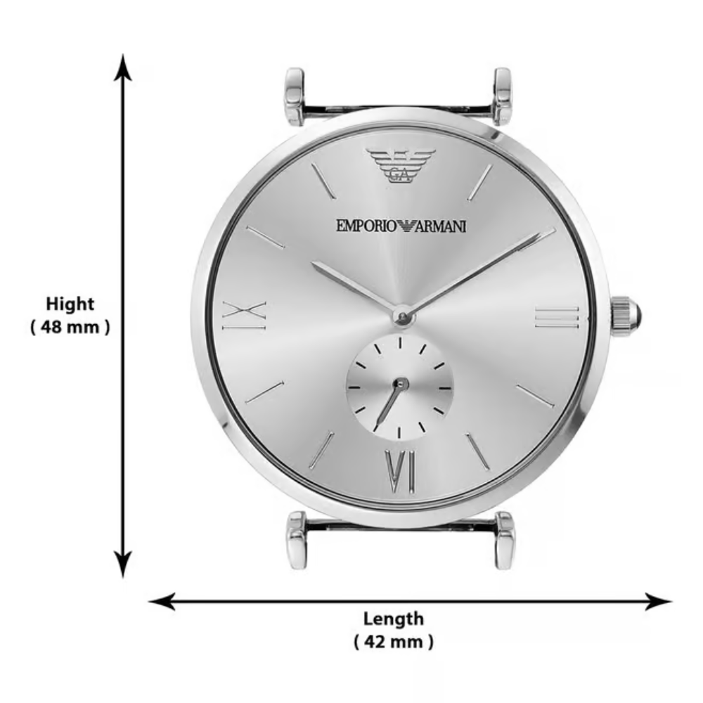 Emporio Armani Gianni Silver Men's Analog Watch AR1819