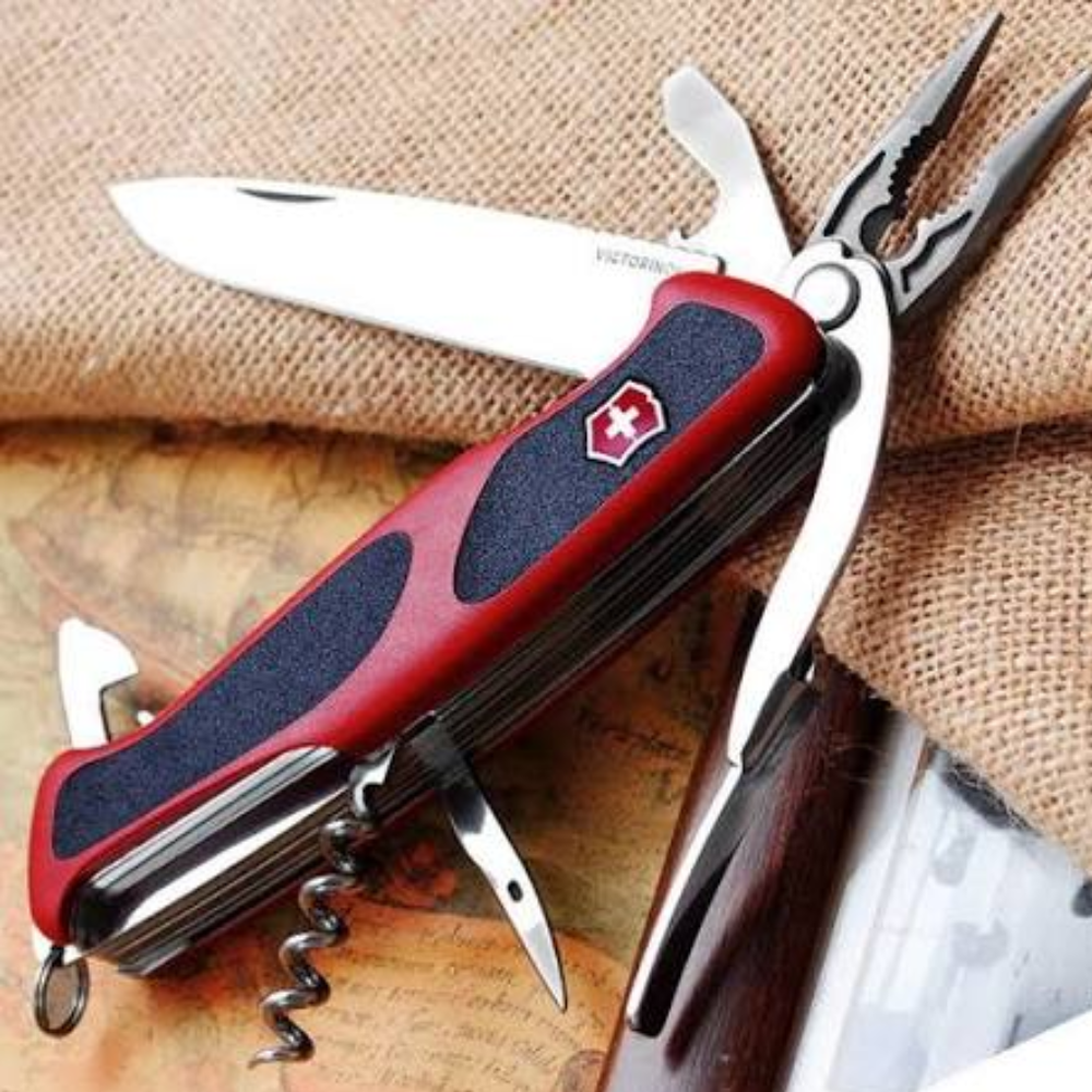 Victorinox Ranger Grip 74 Red/Black Multi-Functional Knife 0.9723.C