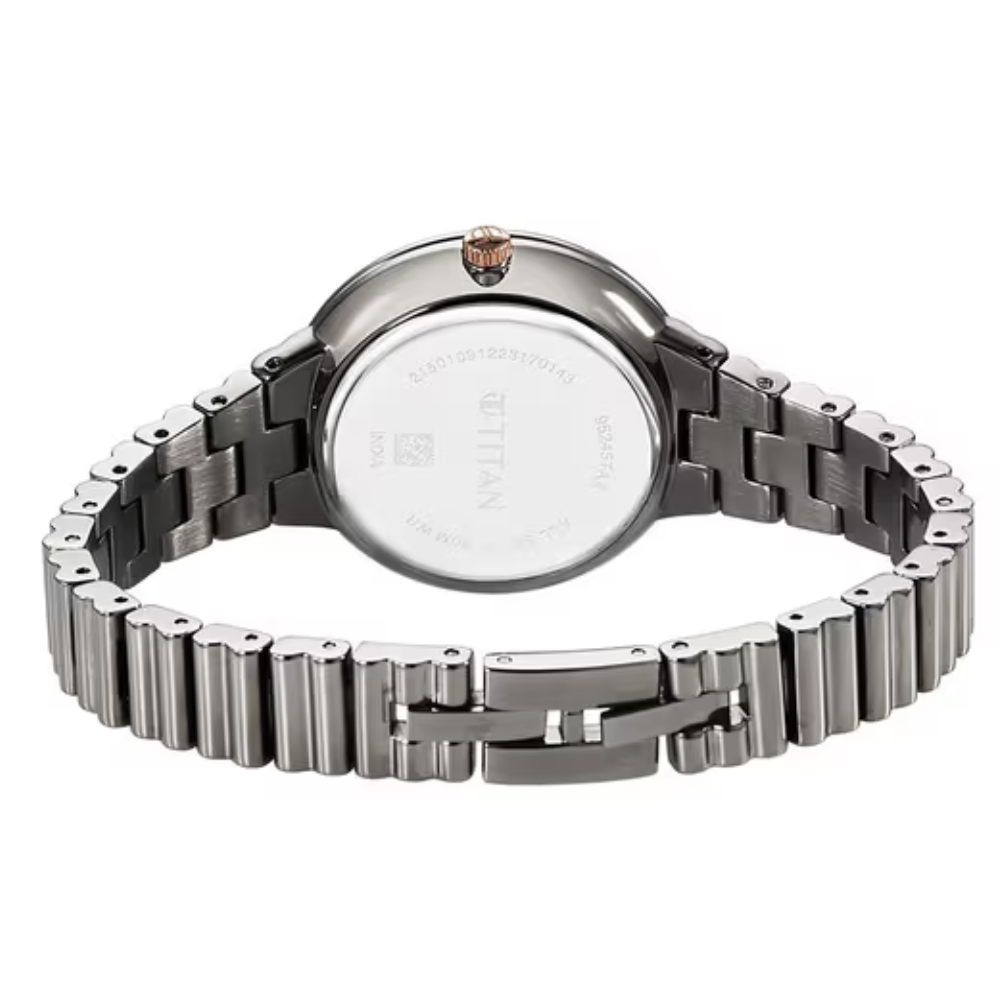 Titan Aura Quartz Grey Women's Watch 95245KM02