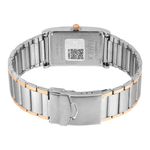TIMEX Silver Tone Rectangle Dial Analog Silver Tone Men's Watch TW000L525