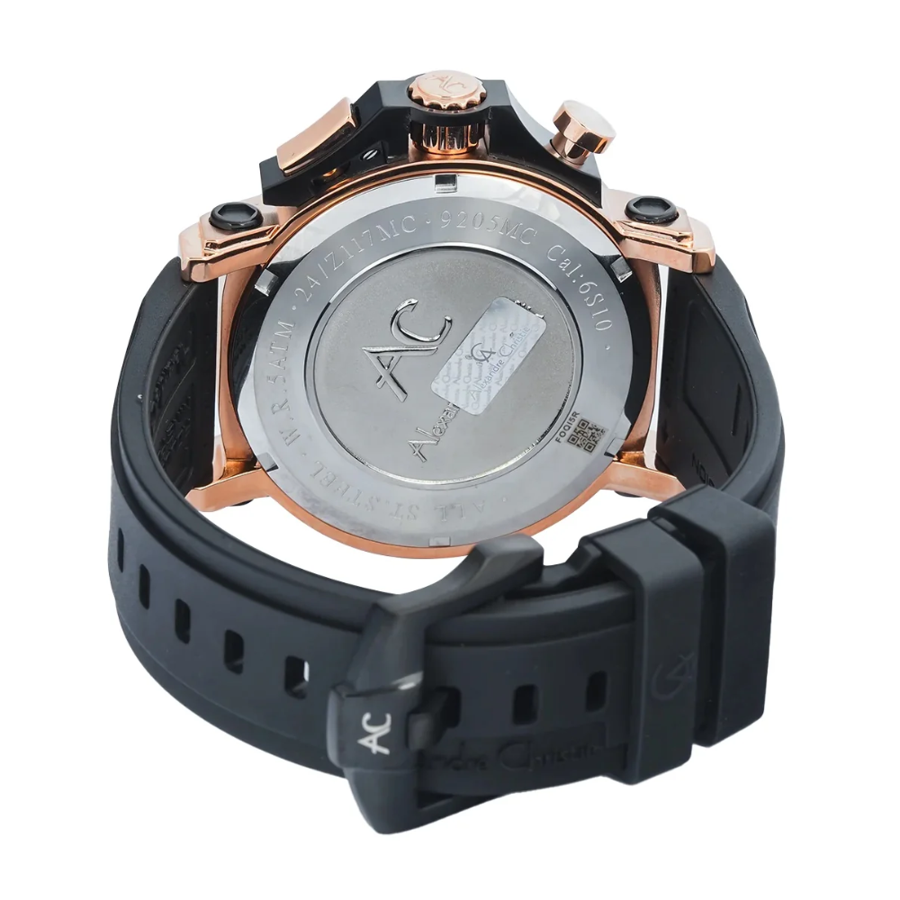 ALEXANDRE CHRISTIE Chronograph Black Men's Watch 9205MCRBRBA