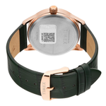Fashion Green Dial Men Leather Watch TWEG25509