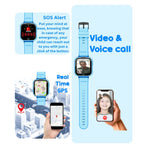 Spiky Cyclops Blue Kids Smartwatch 4G Voice Calling