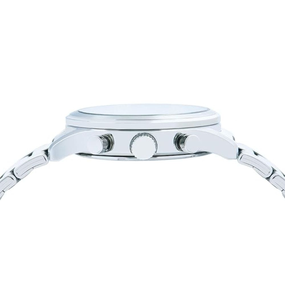 ALBA Prestige Silver White & Black Men Watch AT3K55X1
