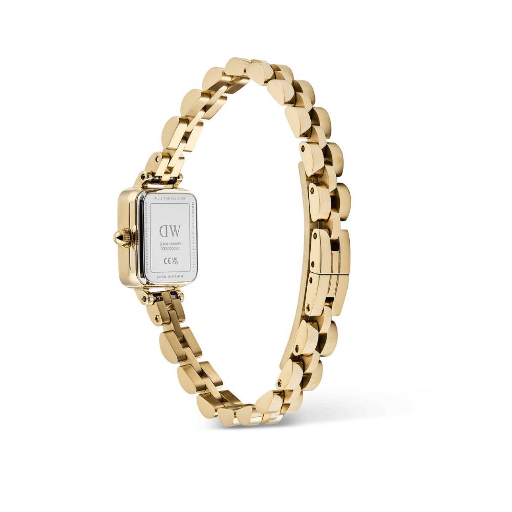 Daniel Wellington Quadro Silver White Gold Women's Watch DW00100850K