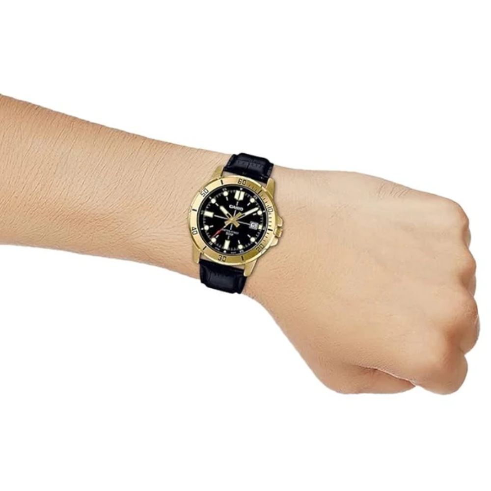 Casio Enticer Black Men Watch A1369 MTP-VD01GL-1EVUDF