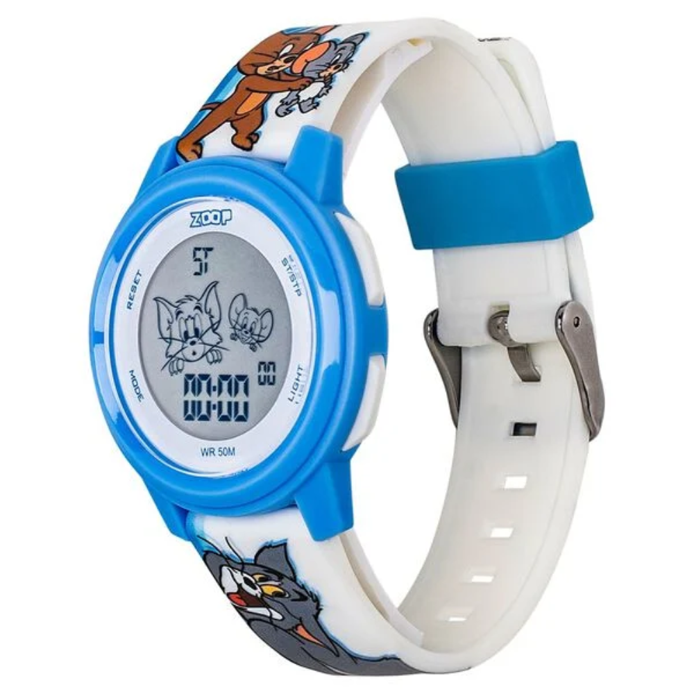 Zoop Tom & Jerry Blue Digital Watch For Boys And Girls 16043PP04