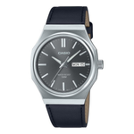 Casio Black Leather Strap Men's Watch for MTP-E735GL-1AV, MTP-E735L-8AV | 10686039