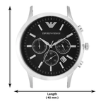 Emporio Armani Renato Men's Black Dial Chronograph Watch AR2434