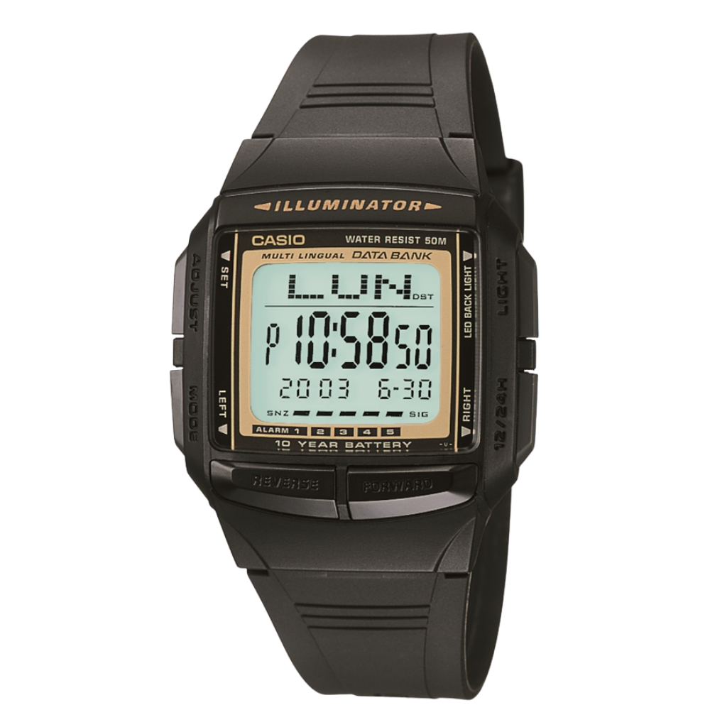 Casio Black Resin Strap Men's Watch DB-36-1AV, DB-36-9AV | 10079756