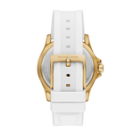 Michael Kors Everest White Silicone Band Watch Women's MK7535