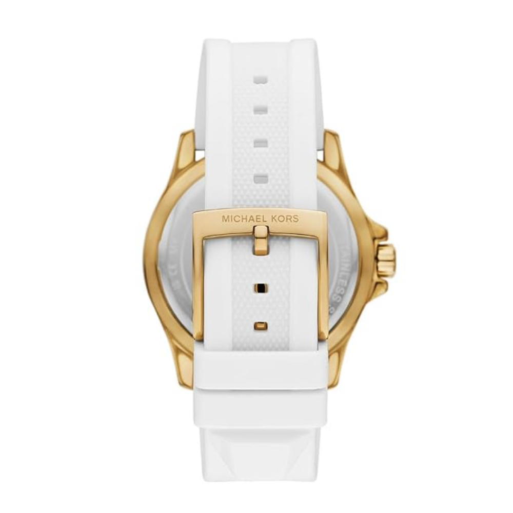 Michael Kors Everest White Silicone Band Watch Women's MK7535