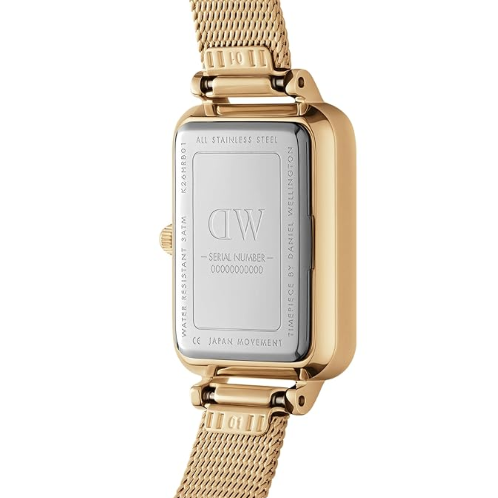 Daniel Wellington Quadro Mother of Pearl White & Gold Women's Watch DW00100668K