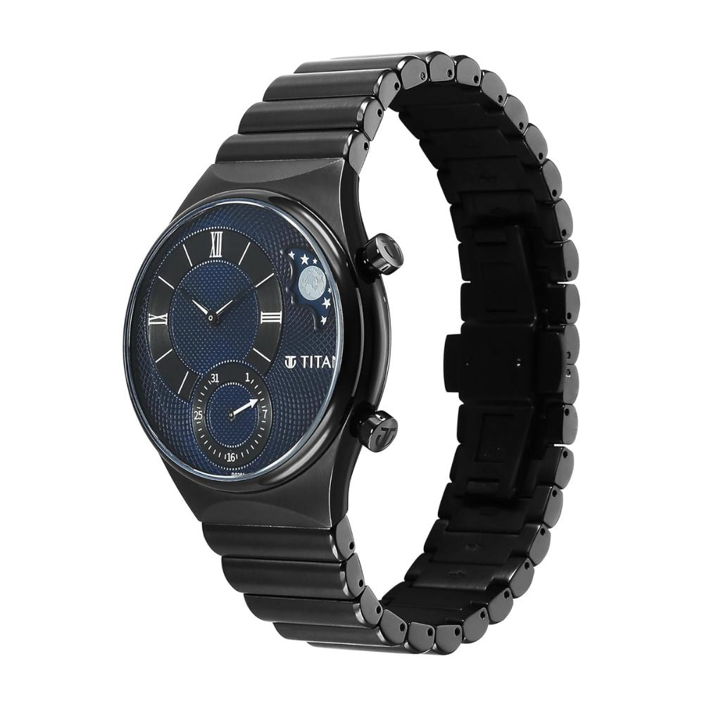 Titan Micromotors Black Men's Watch 90181NM01