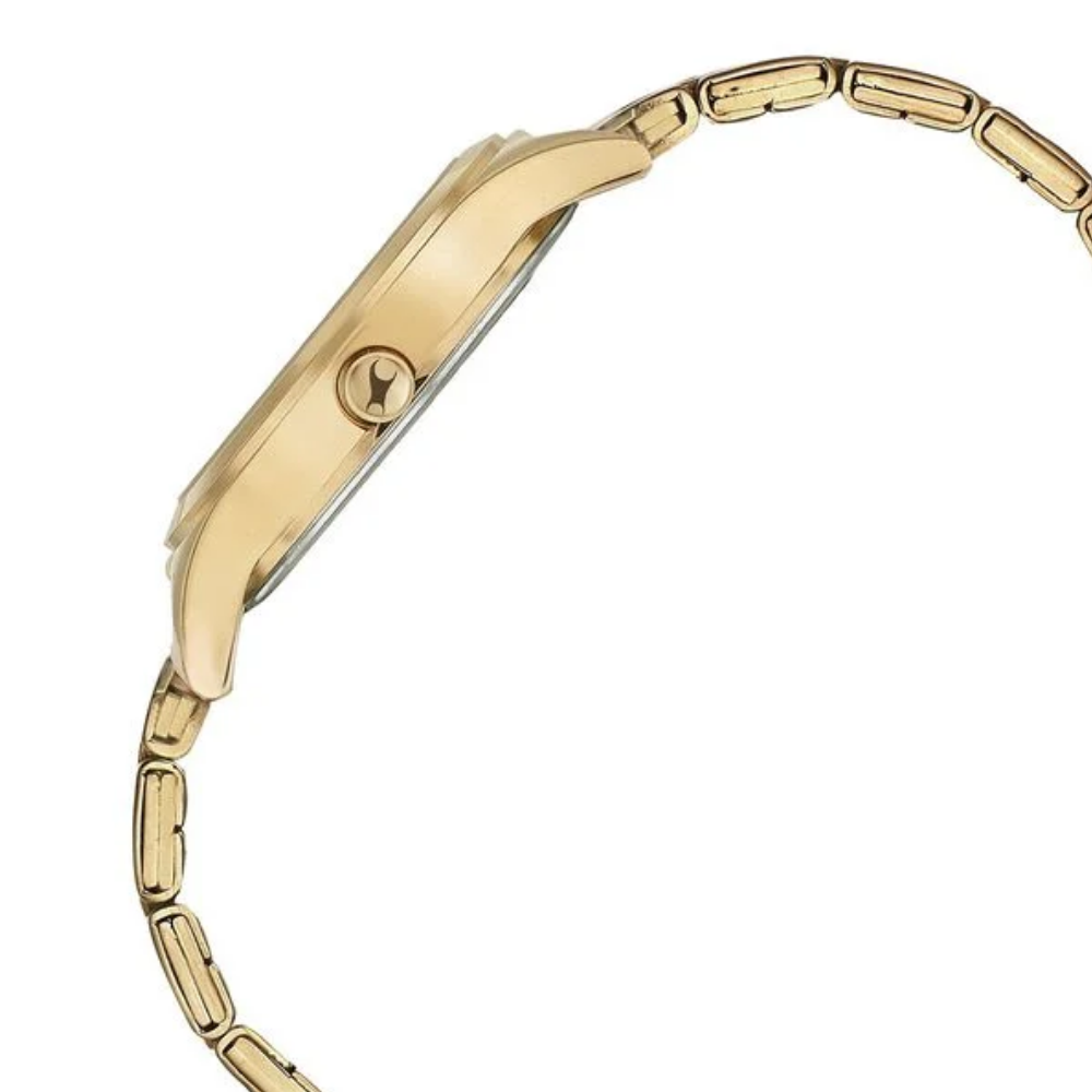 Fastrack Style Up Golden Dial Women's Watch - 6152WM01