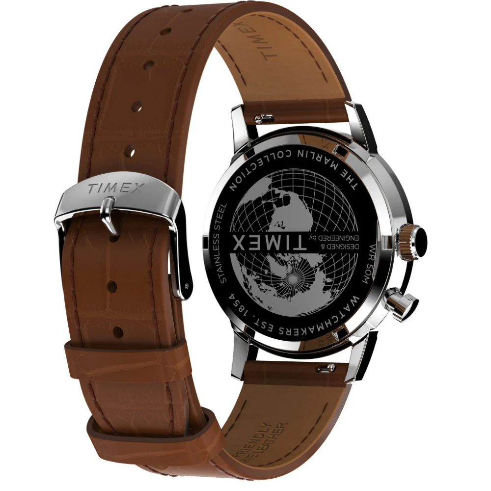 TIMEX Marlin Moon Phase Brown  Men's Watch TW2W51000UJ