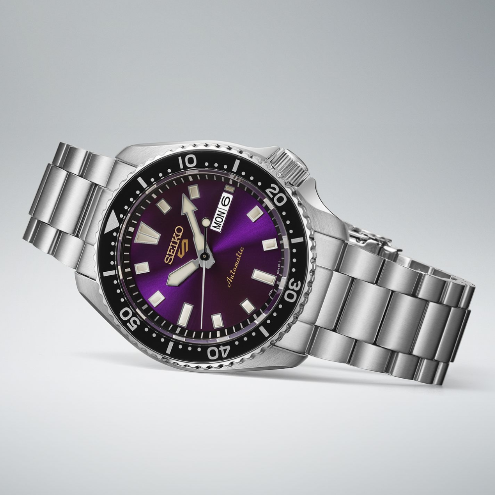 Seiko 5 Sports Edo Purple Dial Men's Watch HDB003K1