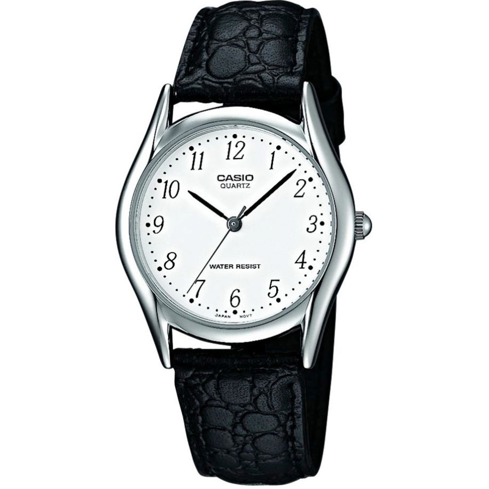 Casio black Leather Strap Men's Watch MTP-1154PE-7A, MTP-1154PE-7B | 10471478