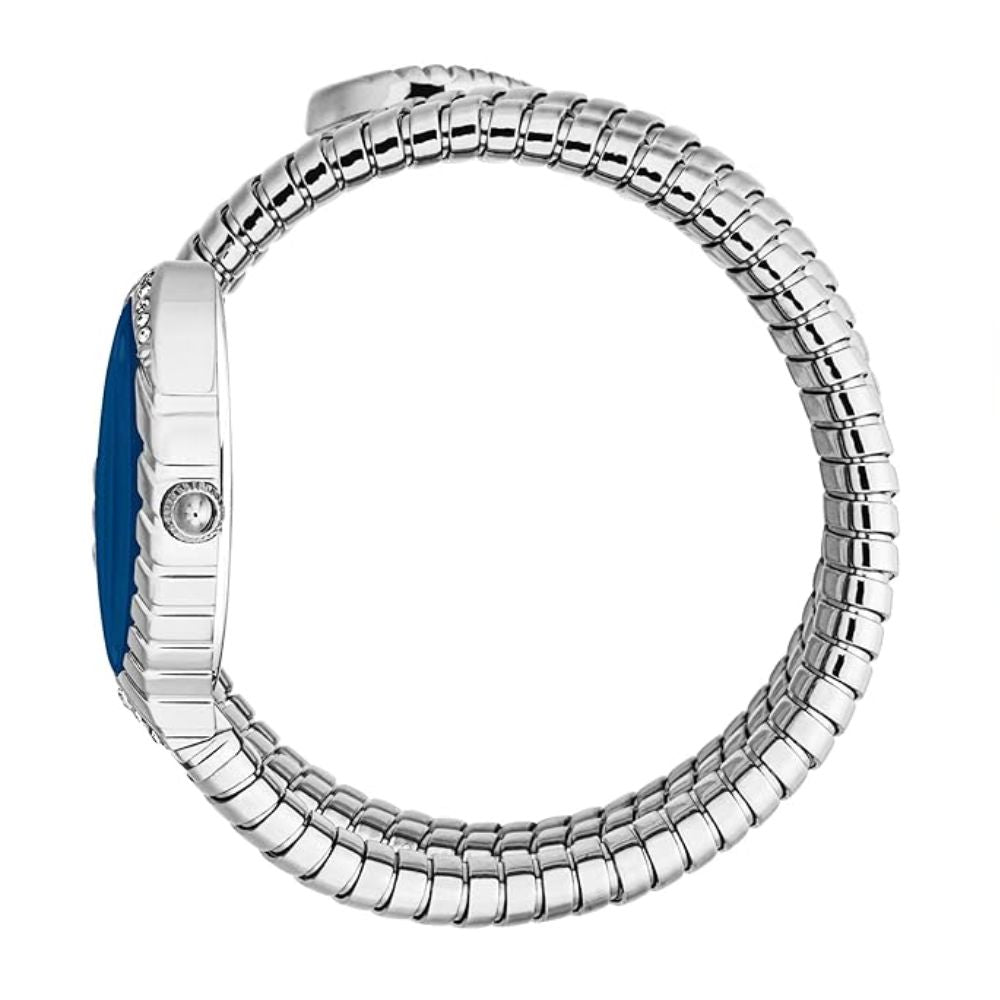 Just Cavalli Specchio Snake Dark Blue Dial Women's Watch JC1L323M0015