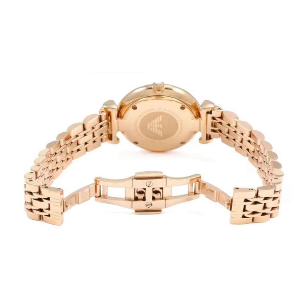 Emporio Armani Gianni T-Bar Mother Of Pearl Dial Women Quartz Watch AR1909
