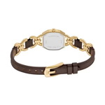 Fossil Harlow Brown Dial Three-Hand Brown Leather Watch Women's ES5497