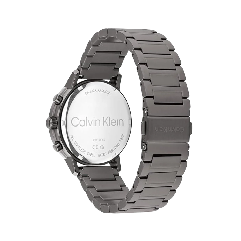 Calvin Klein Gauge Blue Dial Men's Quartz Analog Stainless Steel Watch 25200495